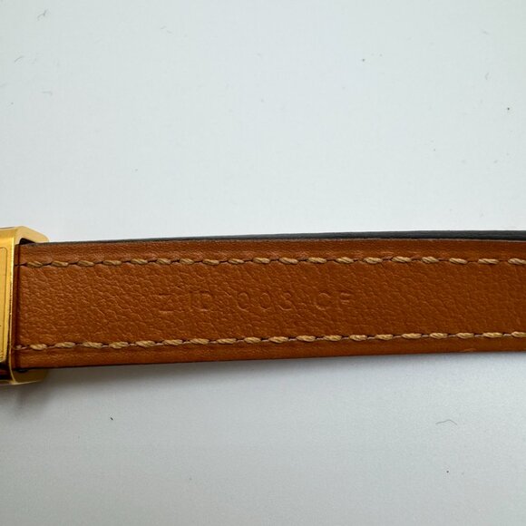 Hermès Pop H 15 Leather Belt Veau Epsom Gold-Plated Buckle 2S Sesame Unisex 70cm - Picture 9 of 16
